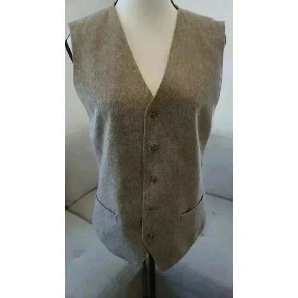 Joseph Abboud Other - Joseph Abboud Men's Brown Wool Blend Vest, Size S